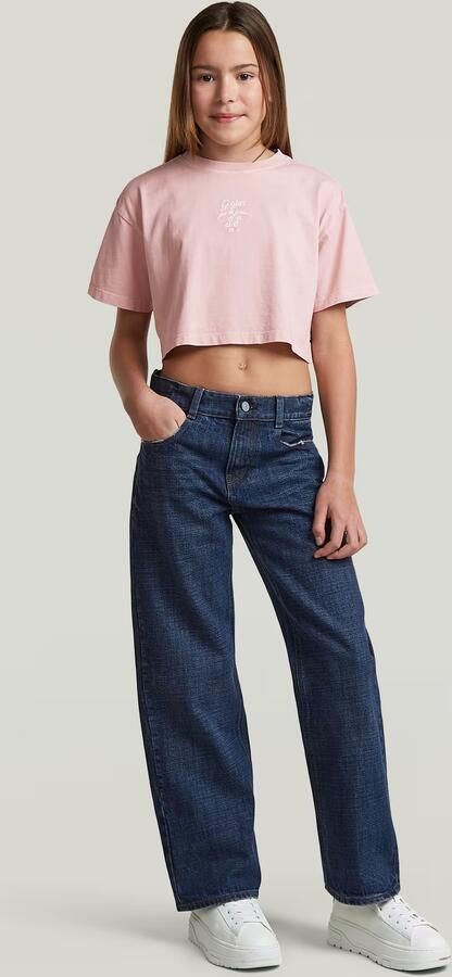 G-Star RAW Boxy Cropped T-Shirt voor meisjes Roze meisjes - Foto 5