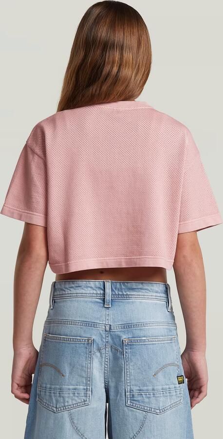 G-Star RAW Boxy Cropped T-Shirt voor meisjes Roze meisjes - Foto 4