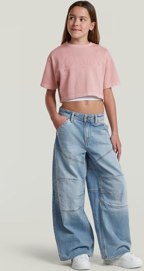 G-Star RAW Boxy Cropped T-Shirt voor meisjes Roze meisjes - Foto 3
