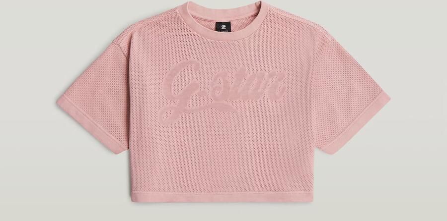G-Star RAW Boxy Cropped T-Shirt voor meisjes Roze meisjes - Foto 5