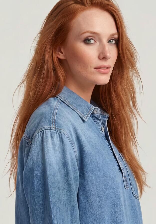 G-Star RAW Boxy Day Shirt Midden blauw Dames - Foto 5