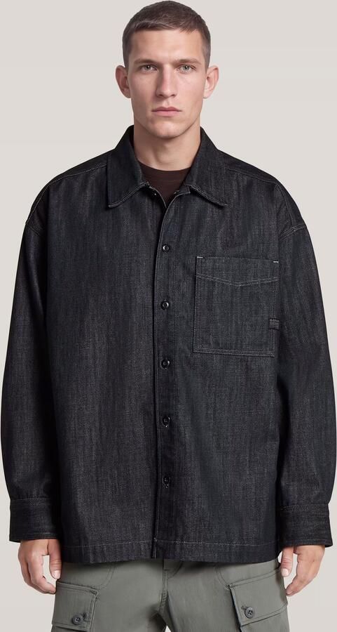 G-Star RAW Boxy Fit Neo Raw Overshirt Donkerblauw Heren - Foto 5
