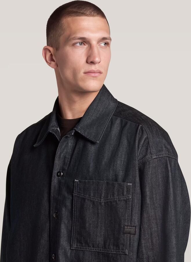 G-Star RAW Boxy Fit Neo Raw Overshirt Donkerblauw Heren - Foto 3