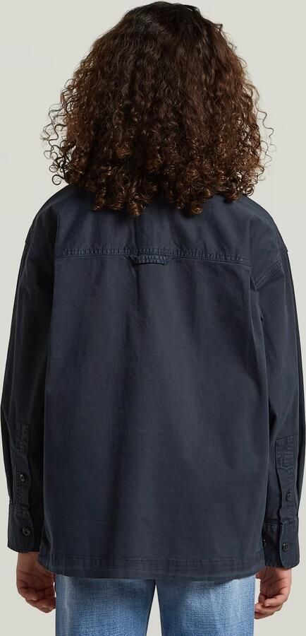 G-Star RAW Boxy Fit Overhemd voor jongens Donkerblauw jongens - Foto 5