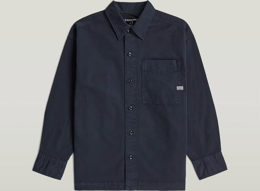 G-Star RAW Boxy Fit Overhemd voor jongens Donkerblauw jongens - Foto 3