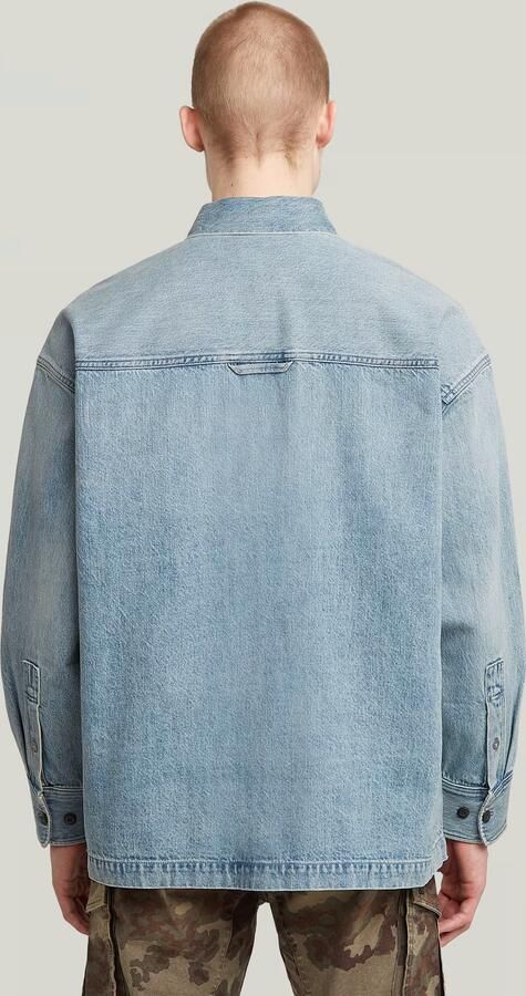 G-Star RAW Boxy Fit Overshirt Anders Heren - Foto 4