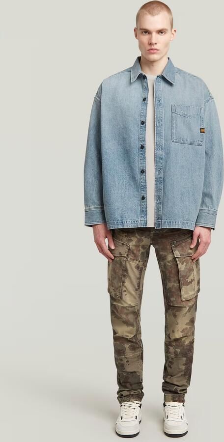 G-Star RAW Boxy Fit Overshirt Anders Heren - Foto 5