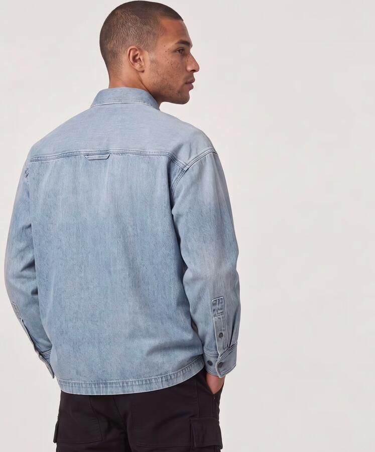 G-Star RAW Boxy Fit Overshirt Anders Heren - Foto 5