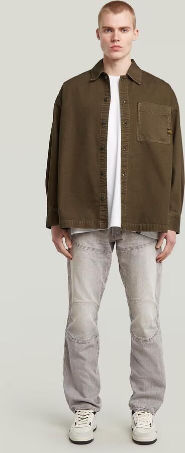 G-Star RAW Boxy Fit Overshirt Bruin Heren - Foto 6