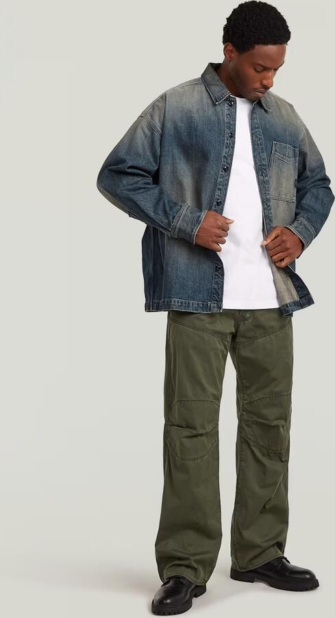 G-Star RAW Boxy Fit Overshirt Donkerblauw Heren - Foto 5
