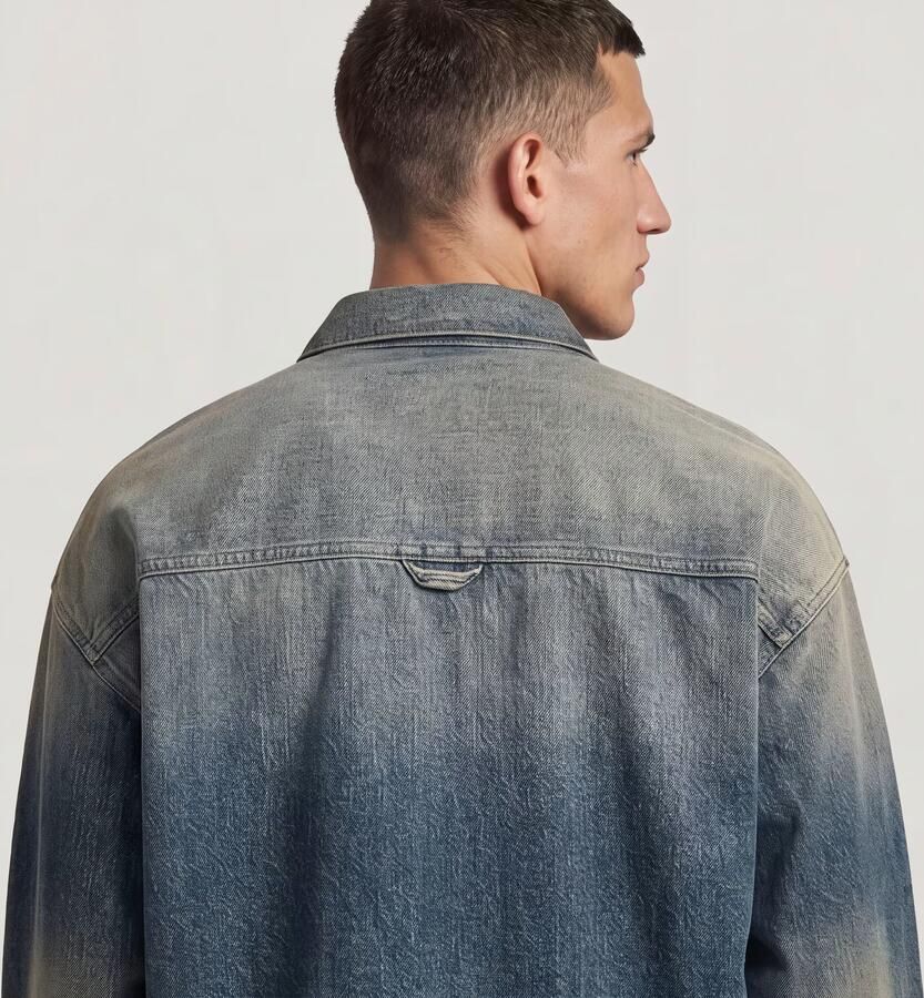 G-Star Raw Spijkerjack D23007-E358 BOXY FIT OVERSHIRT-H938 ANTIQUE FADED BLUESCHIST - Foto 6