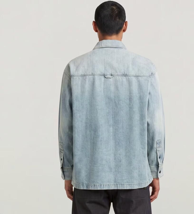 G-Star Raw Spijkerjack D23007-E352 BOXY FIT OVERSHIRT-H947 VINTAGE BORNITE - Foto 5