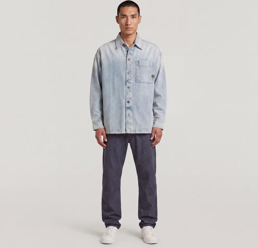 G-Star Raw Spijkerjack D23007-E352 BOXY FIT OVERSHIRT-H947 VINTAGE BORNITE - Foto 3