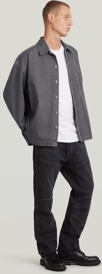 G-Star RAW Boxy Fit Overshirt Midden blauw Heren - Foto 7