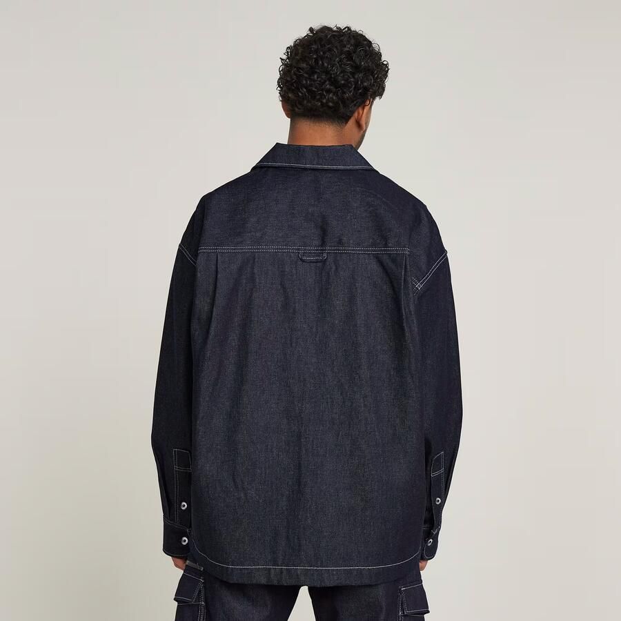 G-Star Raw Boxy fit jeansoverhemd met labeldetail - Foto 3