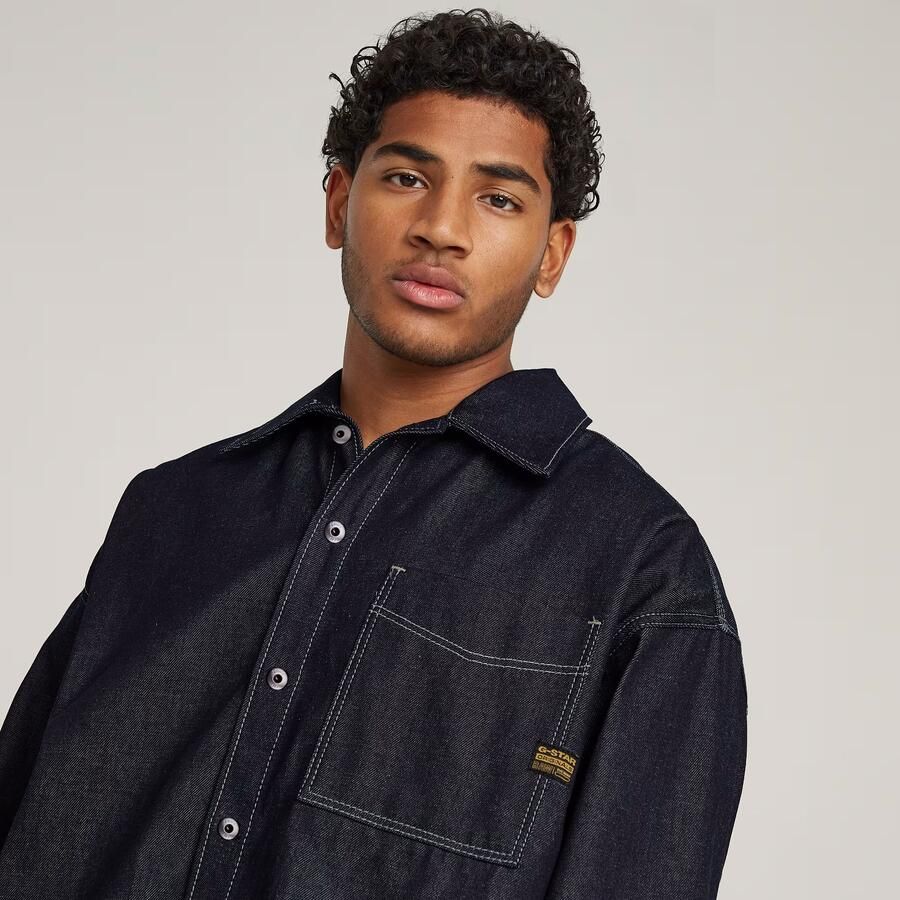 G-Star Raw Boxy fit jeansoverhemd met labeldetail - Foto 5