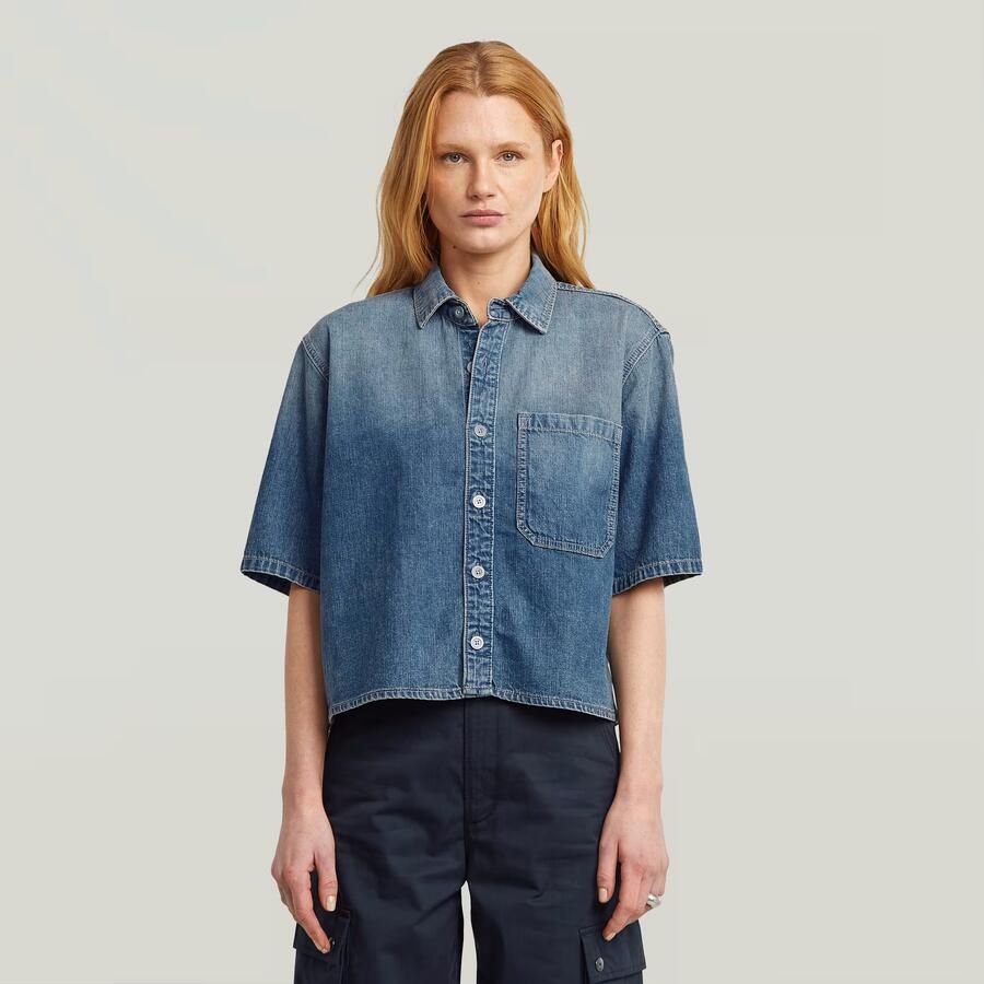 G-Star RAW Boxy Relaxed 1-Pocket Overhemd Anders Dames - Foto 7