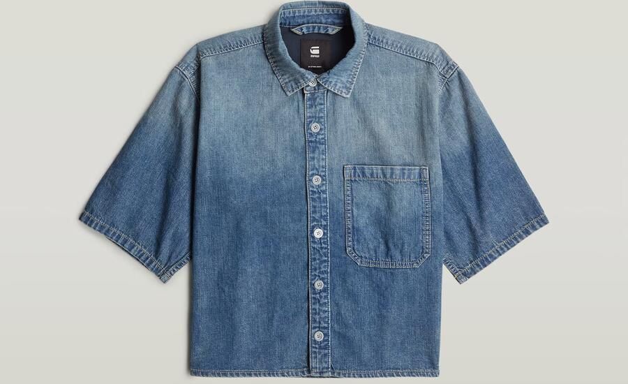 G-Star RAW Boxy Relaxed 1-Pocket Overhemd Anders Dames - Foto 4