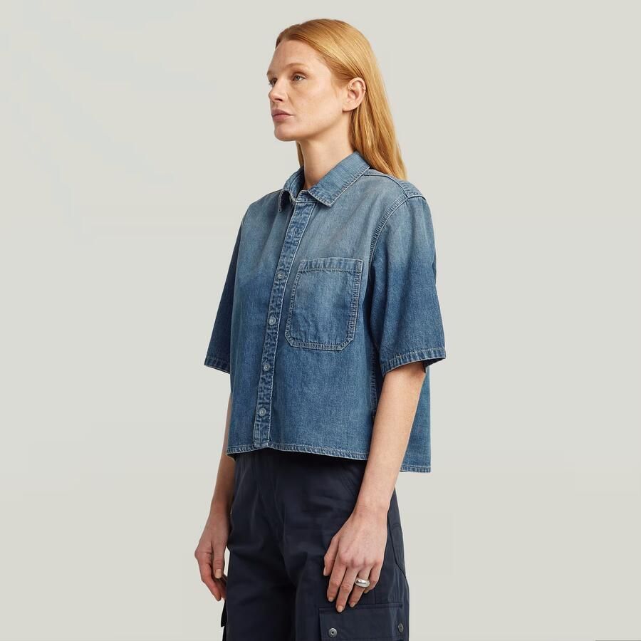 G-Star RAW Boxy Relaxed 1-Pocket Overhemd Anders Dames