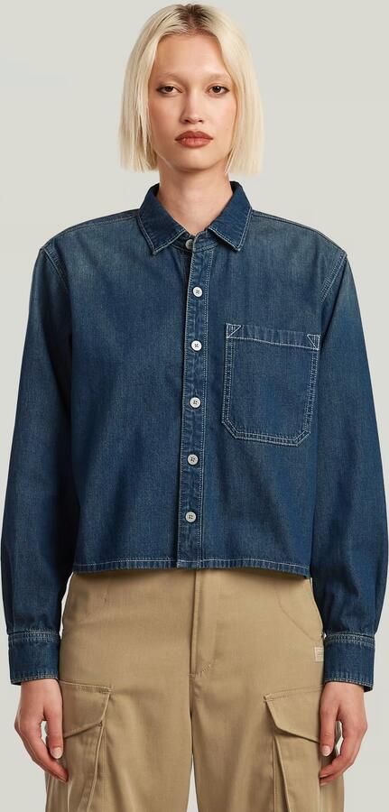 G-Star RAW Boxy Relaxed 1-Pocket Overhemd Anders Dames - Foto 3