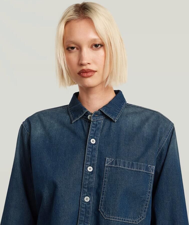 G-Star RAW Boxy Relaxed 1-Pocket Overhemd Anders Dames - Foto 5