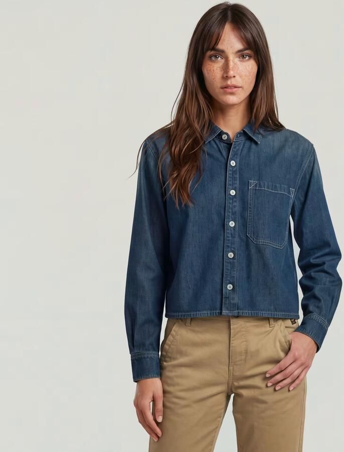 G-Star RAW Boxy Relaxed 1-Pocket Overhemd Anders Dames - Foto 6