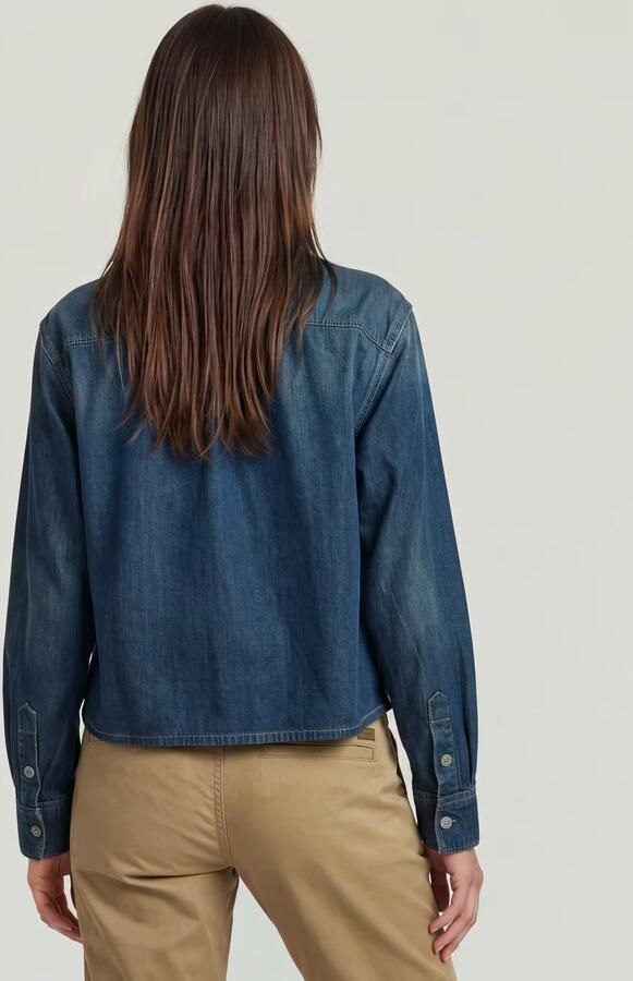 G-Star RAW Boxy Relaxed 1-Pocket Overhemd Anders Dames - Foto 8