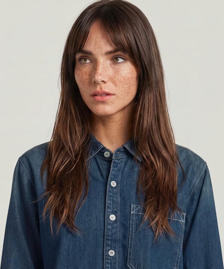 G-Star RAW Boxy Relaxed 1-Pocket Overhemd Anders Dames - Foto 5