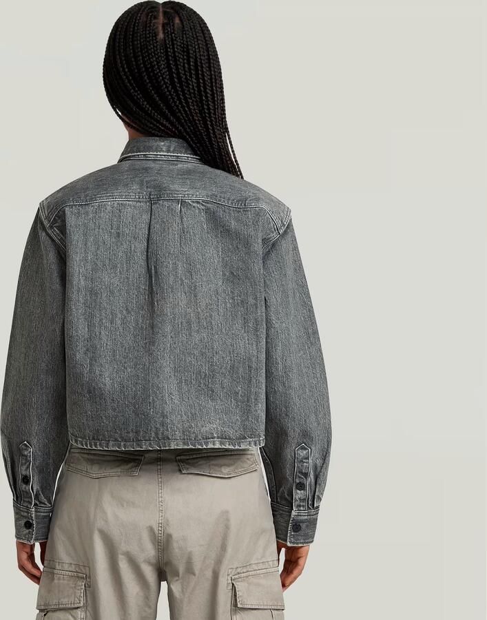 G-Star RAW Boxy Relaxed 1-Pocket Overshirt Groen Dames - Foto 4