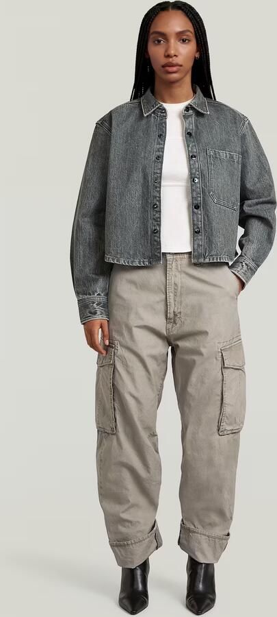 G-Star RAW Boxy Relaxed 1-Pocket Overshirt Groen Dames - Foto 7