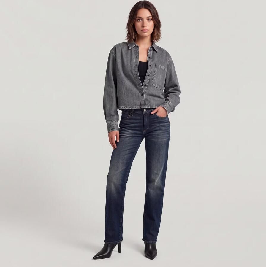G-Star RAW Boxy Relaxed 1-Pocket Overshirt Groen Dames - Foto 4