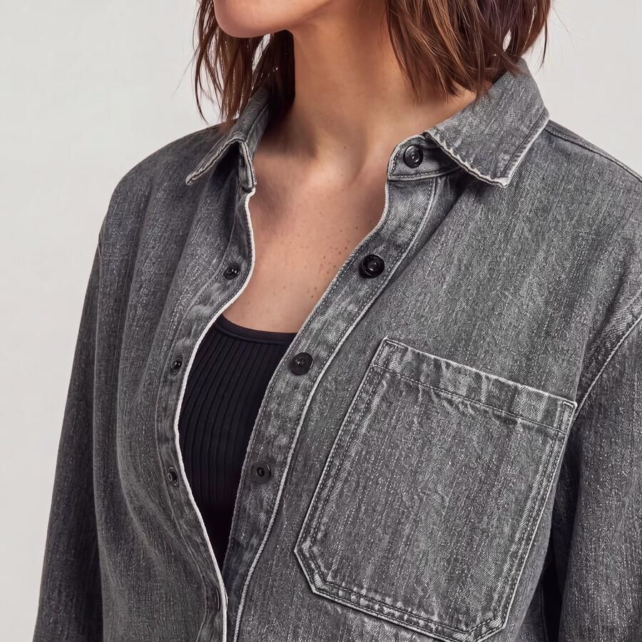 G-Star RAW Boxy Relaxed 1-Pocket Overshirt Groen Dames - Foto 3