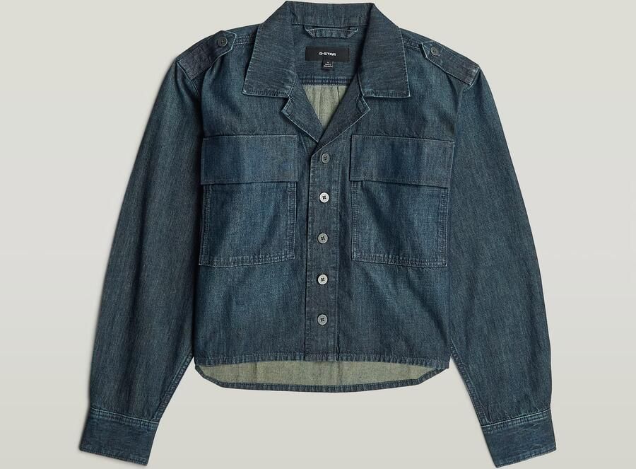 G-Star RAW Boxy Relaxed 2-Pocket Overhemd Donkerblauw Dames - Foto 6