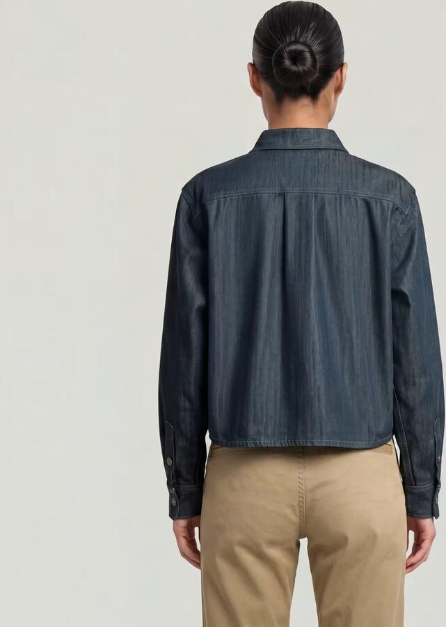 G-Star RAW Boxy Relaxed Neo Raw Overshirt Donkerblauw Dames - Foto 4