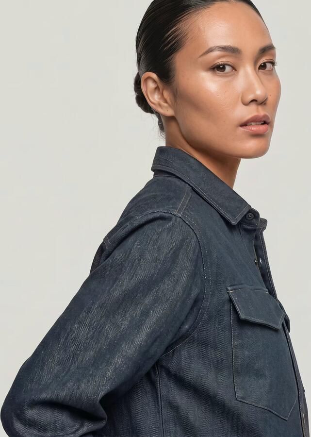 G-Star RAW Boxy Relaxed Neo Raw Overshirt Donkerblauw Dames - Foto 5