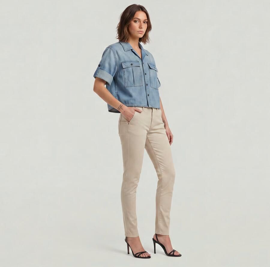 G-Star RAW Boxy Relaxed Overhemd Lichtblauw Dames - Foto 4