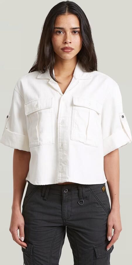 G-Star RAW Boxy Relaxed Overhemd Wit Dames
