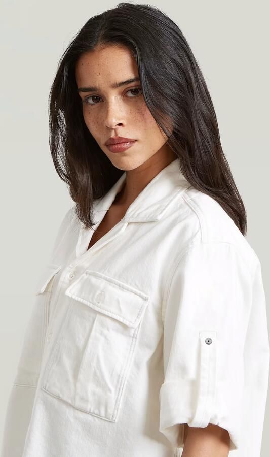 G-Star RAW Boxy Relaxed Overhemd Wit Dames - Foto 3