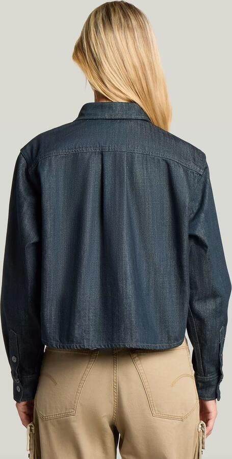 G-Star RAW Boxy Relaxed Overshirt Donkerblauw Dames - Foto 5