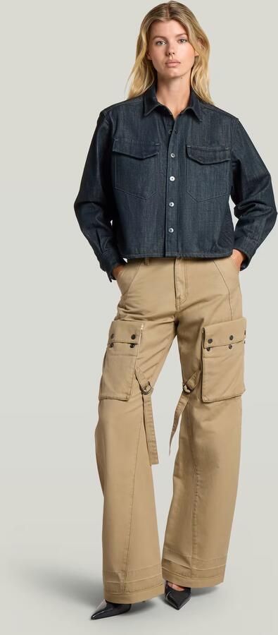 G-Star RAW Boxy Relaxed Overshirt Donkerblauw Dames - Foto 6