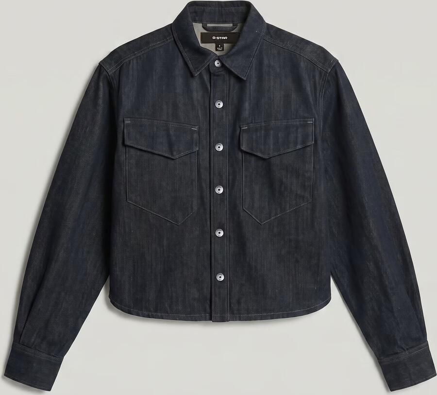 G-Star RAW Boxy Relaxed Overshirt Donkerblauw Dames - Foto 3