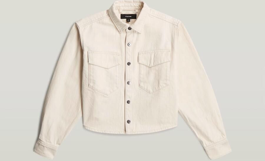G-Star RAW Boxy Relaxed Overshirt Wit Dames - Foto 5