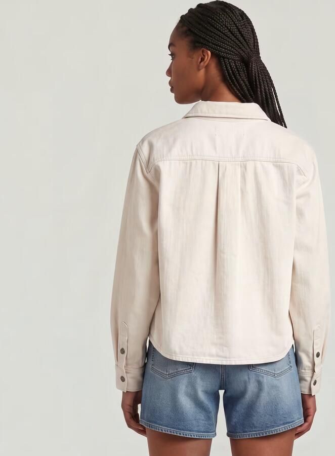 G-Star RAW Boxy Relaxed Overshirt Wit Dames - Foto 4