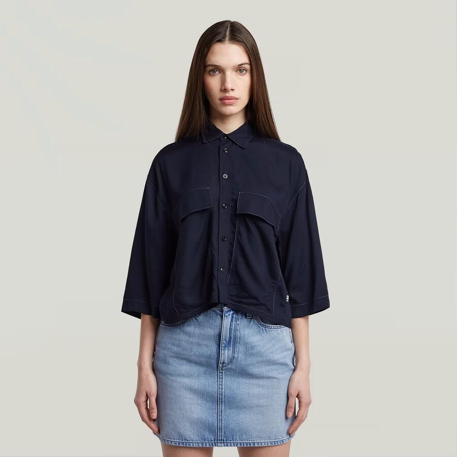 G-Star RAW Boxy Shirt Donkerblauw Dames - Foto 7