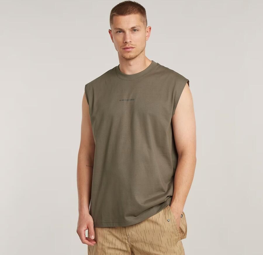 G-Star Raw Tanktop met labelprint model 'Boxy' - Foto 3