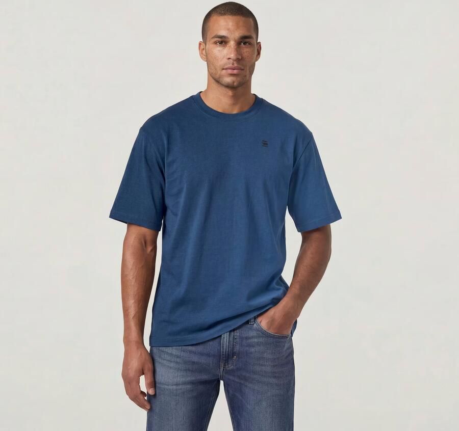 G-Star RAW Boxy T-Shirt Midden blauw Heren - Foto 3