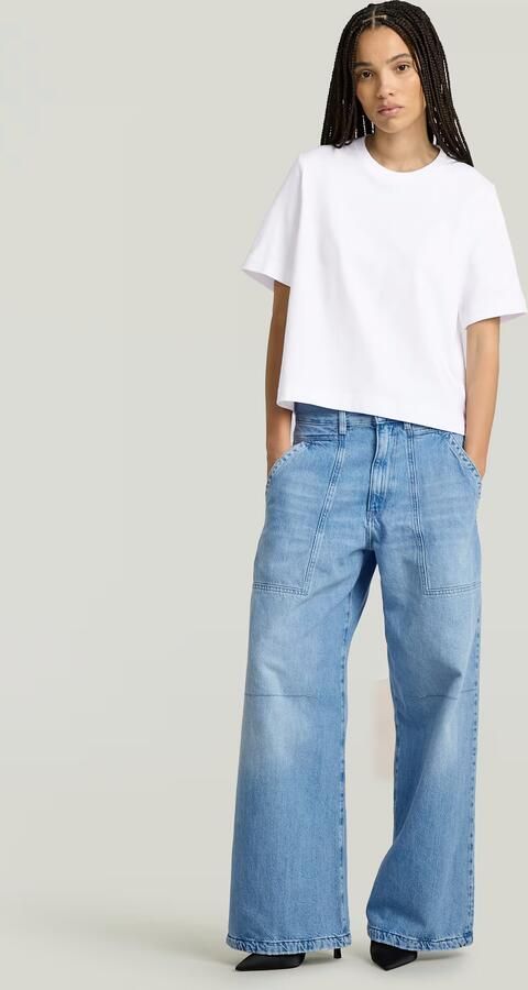 G-Star RAW Boxy T-shirt Wit Dames - Foto 3