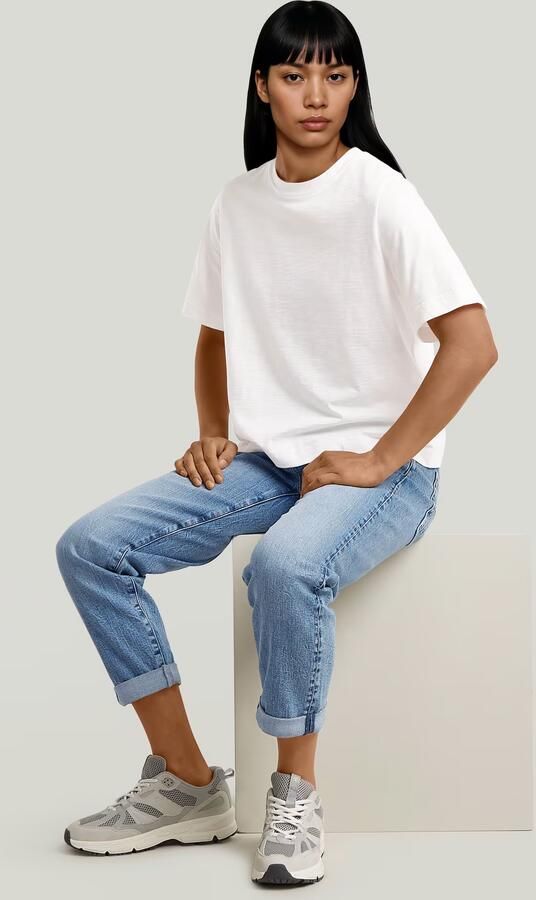 G-Star RAW Boxy T-shirt Wit Dames - Foto 3