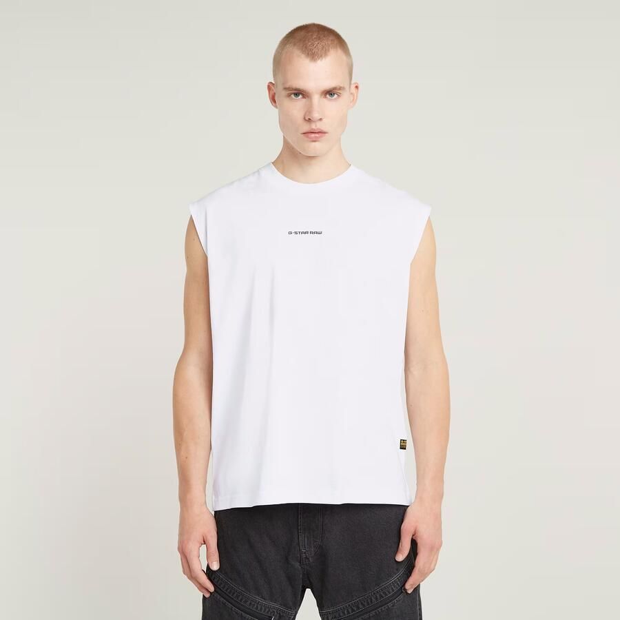 G-Star Raw Tanktop met labelprint model 'Boxy' - Foto 7