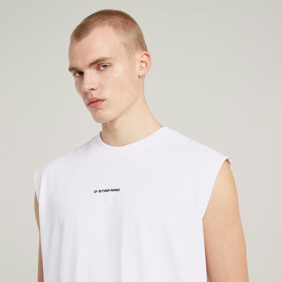 G-Star Raw Tanktop met labelprint model 'Boxy' - Foto 3